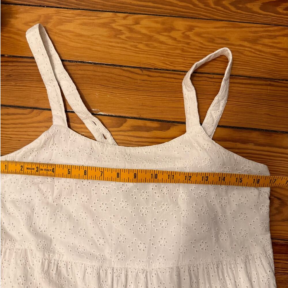 White cotton tiered sundress- Size M, The Drop - Picture 6 of 8